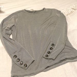 Black and white striped shirt